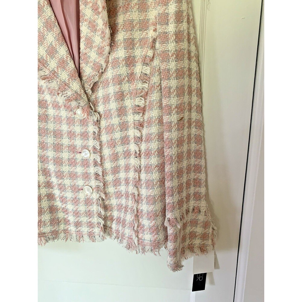 Kasper Pink and White Tweed Blazer - Picture 5 of 16